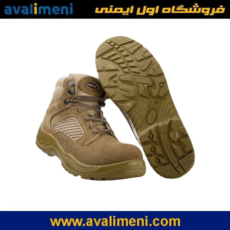 پوتین ایمنی ایمن پا مدل کستل خاکی 015 1 پوتین ایمنی ایمن پا مدل کستل خاکی 015